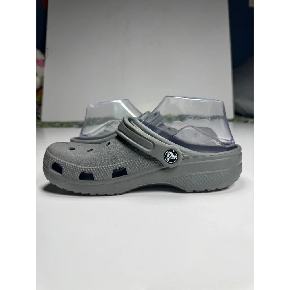 Crocs Classic Clogs Unisex M6/W8 Black Round Toe Slingback Strap Slip On Shoes